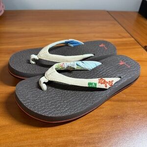 NWOT Sanuk Yoga Mat Flip Flop Sandal Comfort Thong W5